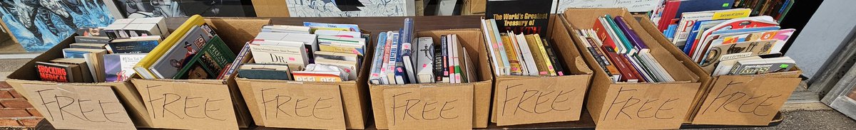 BYOB48317's tweet photo. FREE BOOKS!!
FRIDAY 9/27 - SATURDAY 9/28
It's the end of the month, and all the leftover clearance books are now FREE!
This will be the last free book giveaway of the year!
#byob48317 #bringyouroldbooks #localbookstore #bookstore #bookstoresofinstagram #booktok #freebooks https://t.co/EvarF20cNM