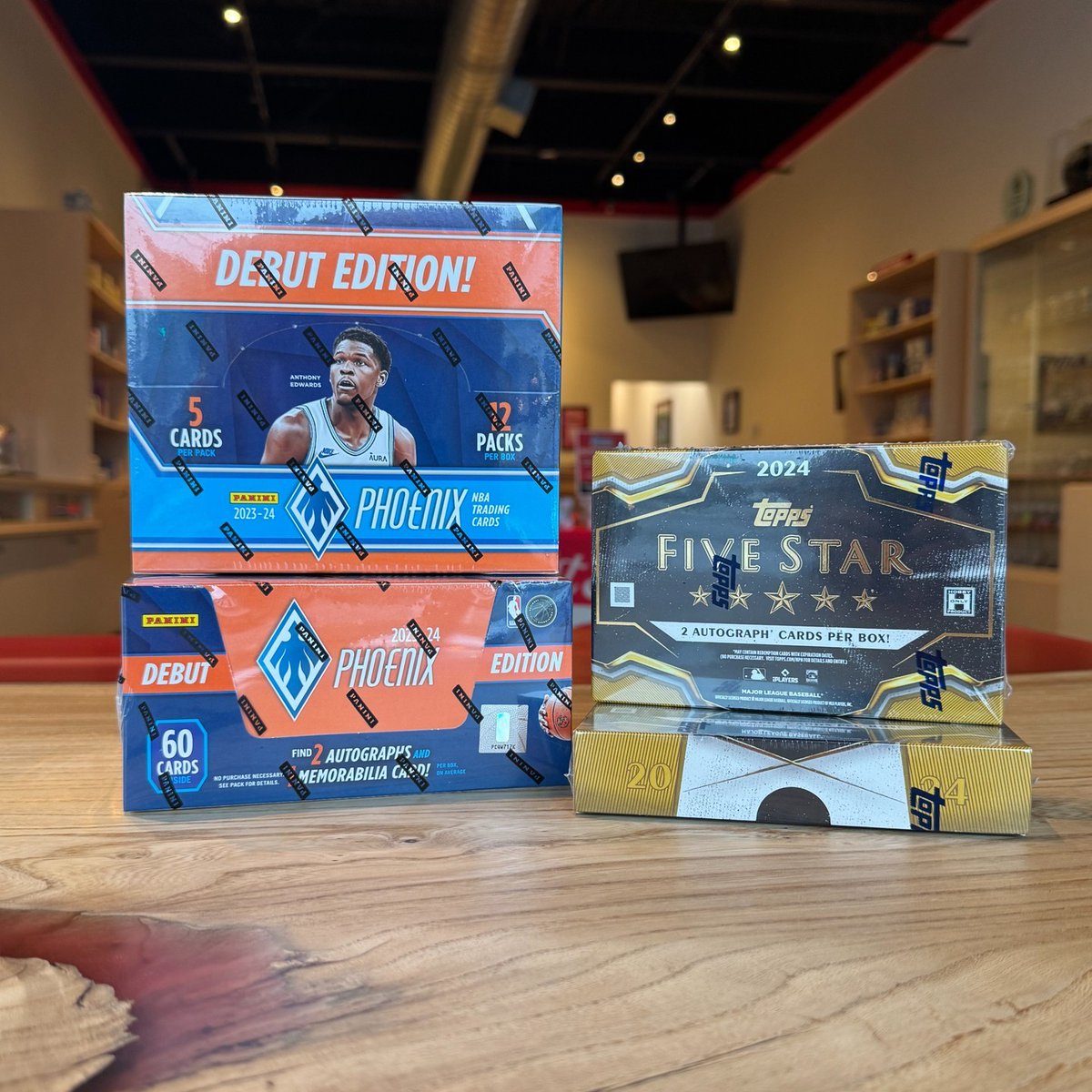 Hit_Seekers's tweet photo. Today's new releases include 24 Five Star Baseball and for the first time ever, 23/24 Phoenix Basketball! We're live on @fanaticslive and @LoupeTheApp now ripping personals and filling breaks. If you're local, stop by the stop at 11am to grab a box or two! Links in bio to find us https://t.co/apzrNpdRK9