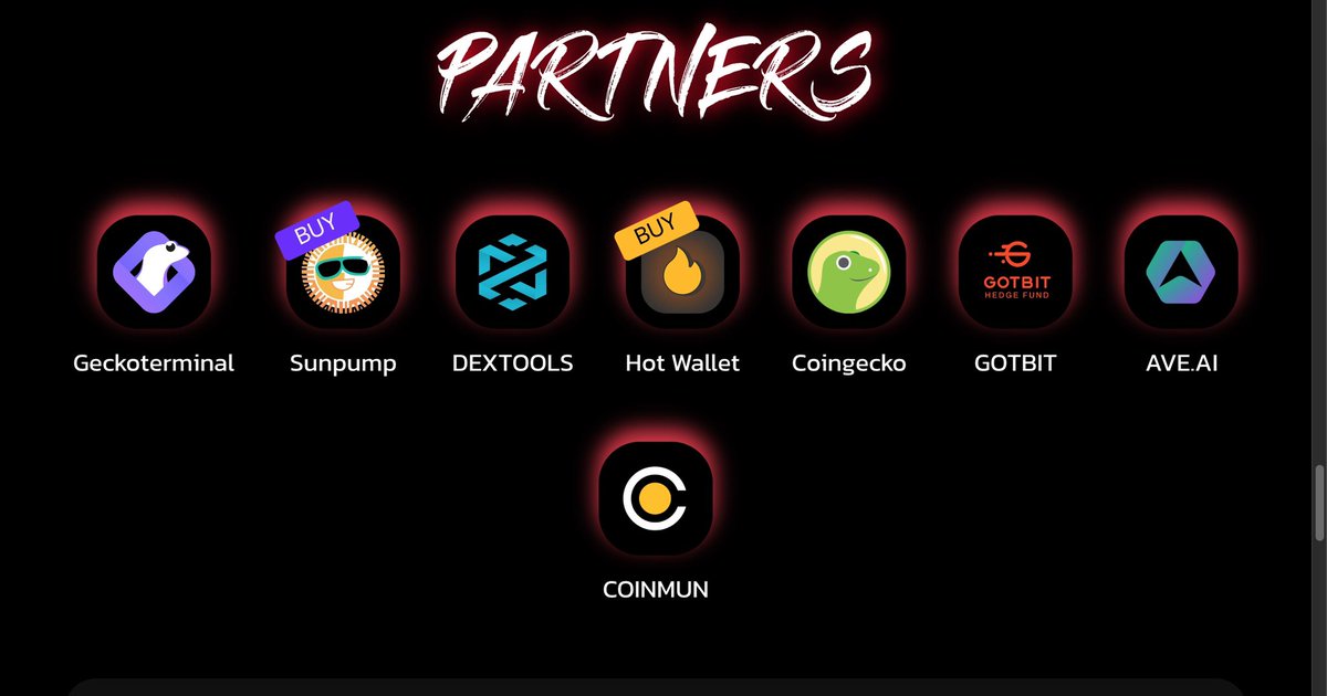 UPDATE:
Added new partners to the site!

pandafi.fun

#TRON #SUN <a href="/sunpumpmeme/">SunPump</a>