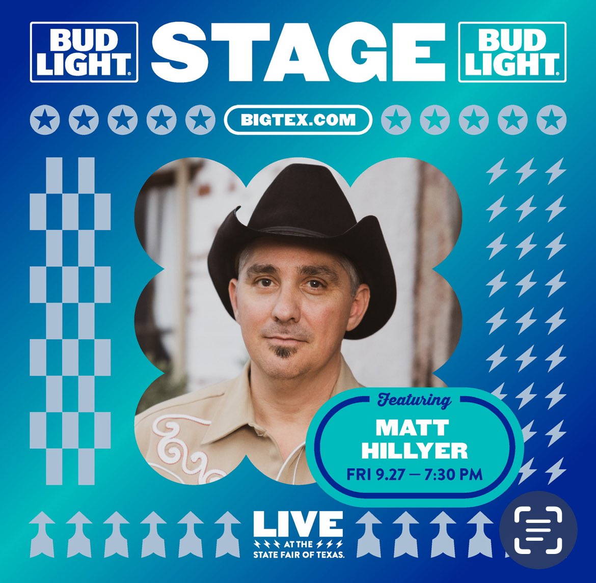 Matt Hillyer (@matthillyer1) on Twitter photo Today’s the day! OPENING DAY OF THE GREAT @statefairoftx ! Me and my band hit the #budlight stage at 7:30 but get there early because my buddy <a href="/corycrossmusic/">Cory Crossman</a> and his band play 3 sets throughout the day! It’s gonna be a honky tonkin’ good time today! Today’s the day! OPENING DAY OF THE GREAT @statefairoftx ! Me and my band hit the #budlight stage at 7:30 but get there early because my buddy <a href="/corycrossmusic/">Cory Crossman</a> and his band play 3 sets throughout the day! It’s gonna be a honky tonkin’ good time today!