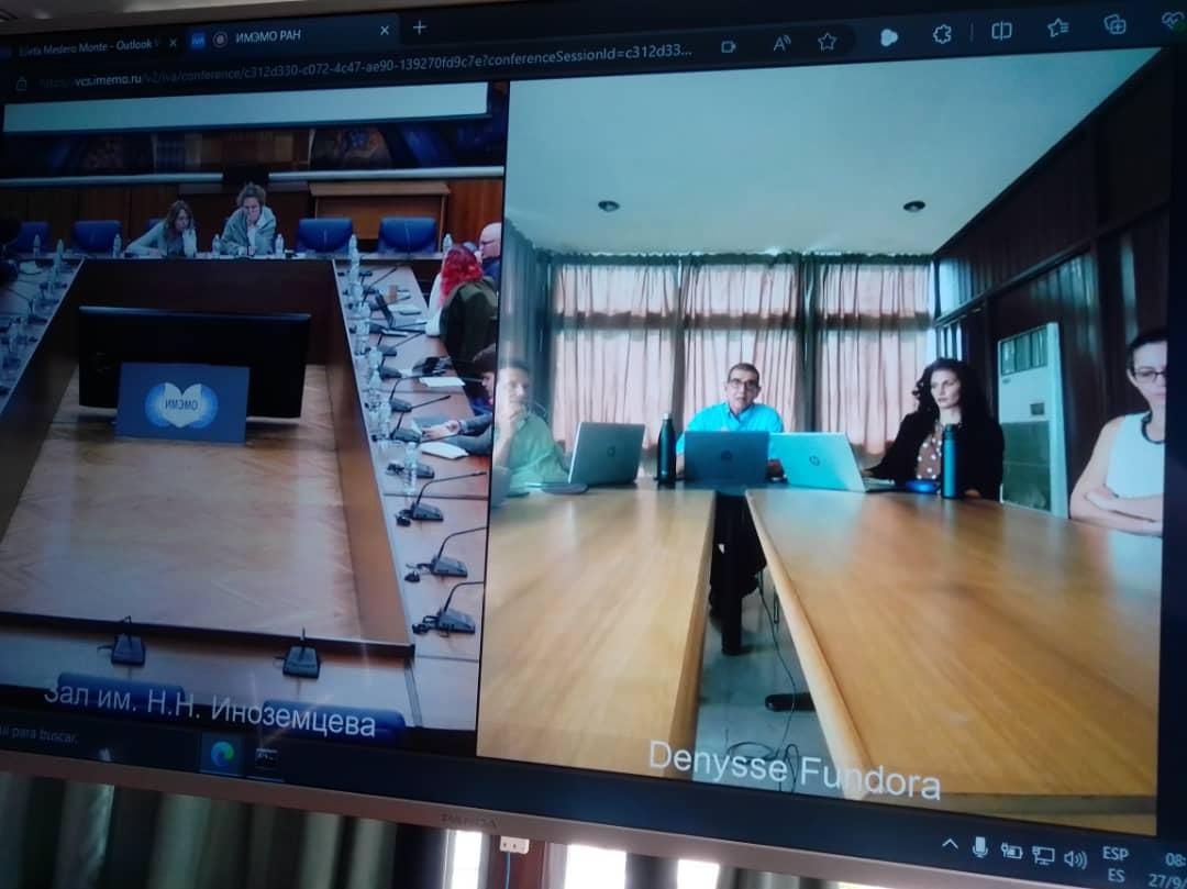 Sucediendo ahora: intercambio virtual entre IMEMO y <a href="/CIPICuba/">CIPI</a> sobre elecciones en EEUU. Primera acción académica bajo MOU recién firmado en Moscú entre ambas instituciones.