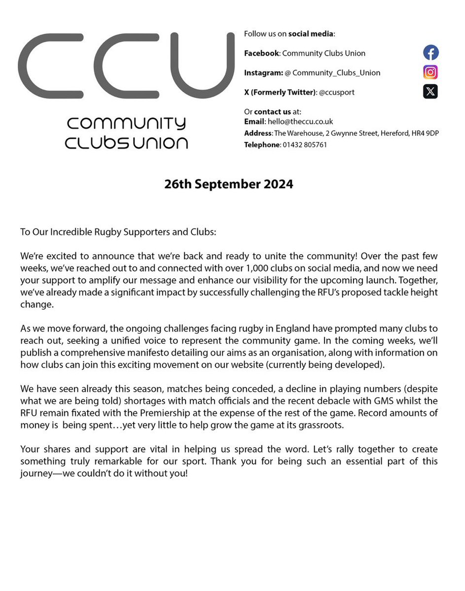 Community Clubs Union (@ccusport) on Twitter photo 