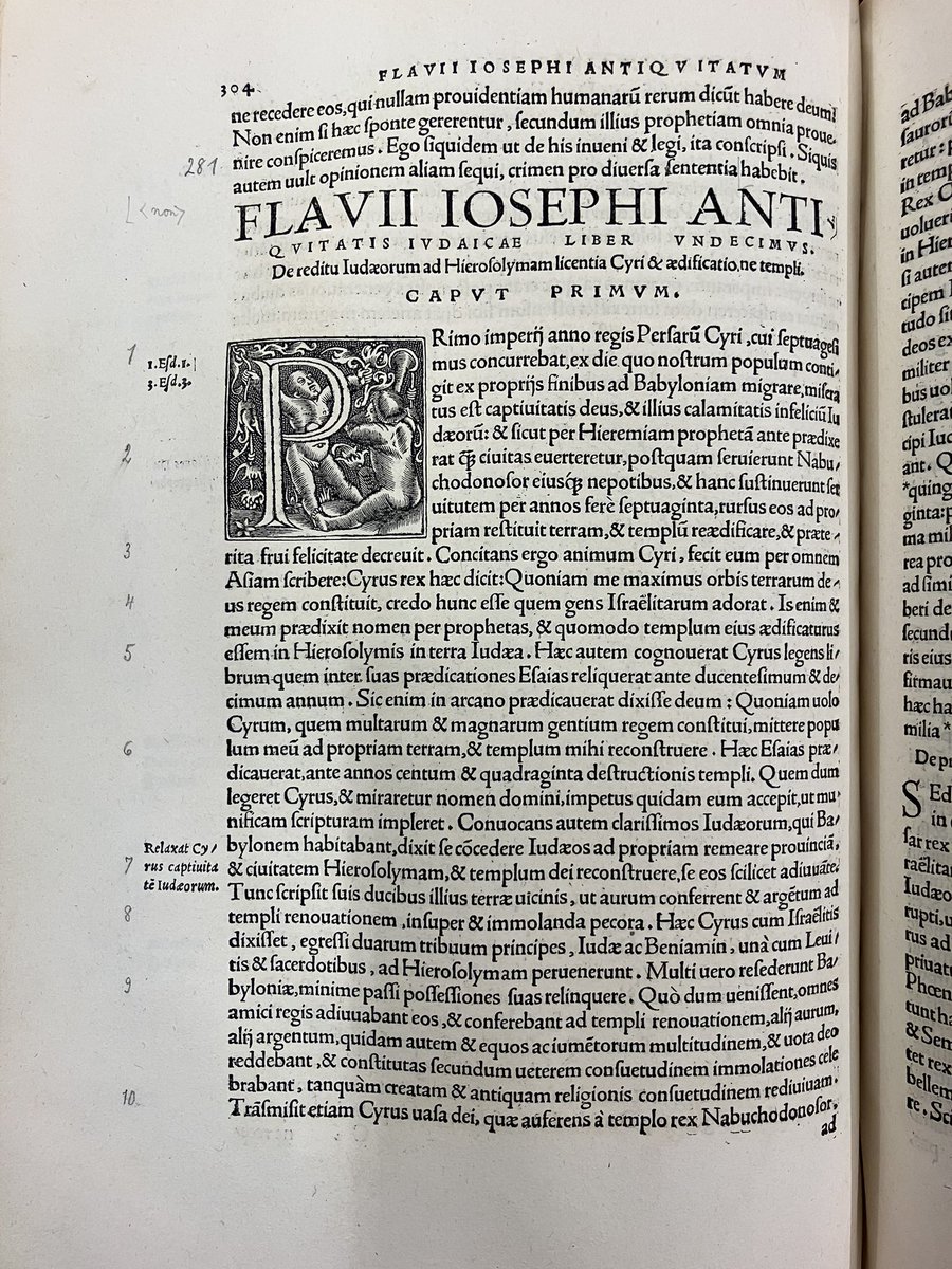 Celebrating 500 years to the month since the publication of the oldest Latin edition that the TLL still cites as a standard reference text: the 1524 Froben edition of the Latin Josephus! (hat tip: Bl)