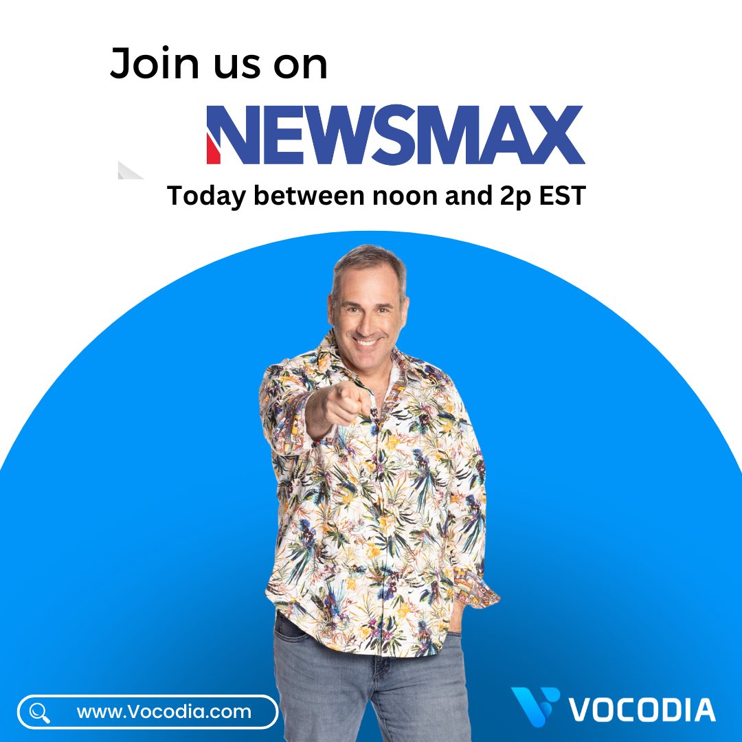 🚨 Tune in today! 🚨

Catch Brian Podolak, CEO of Vocodia, as he goes live on NEWSMAX at 12:40 PM. Brian will be discussing the latest in AI-driven conversational commerce and how Vocodia is revolutionizing customer engagement with cutting-edge technology.

#NEWSMAX #Vocodia #AI
