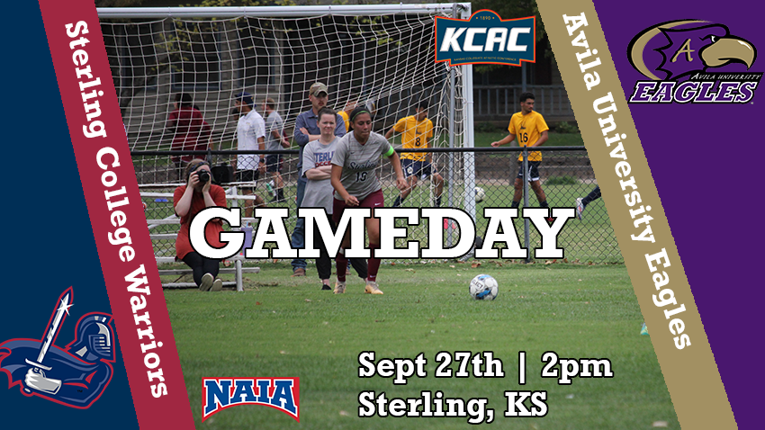 Sterling Warriors (@sterlingcsports) on Twitter photo ‼️MATCH DAY‼️
<a href="/SterlingWsoccer/">Sterling Soccer ⚔️</a> hosts the Avila University Eagles for their Homecoming game this afternoon!!
⏰2 PM
📍Sterling, Kan.
📊tinyurl.com/39mwypnz
📺scwarriors.com/links/gifl1v
#SwordsUp #TraditionStartsHere ‼️MATCH DAY‼️
<a href="/SterlingWsoccer/">Sterling Soccer ⚔️</a> hosts the Avila University Eagles for their Homecoming game this afternoon!!
⏰2 PM
📍Sterling, Kan.
📊tinyurl.com/39mwypnz
📺scwarriors.com/links/gifl1v
#SwordsUp #TraditionStartsHere