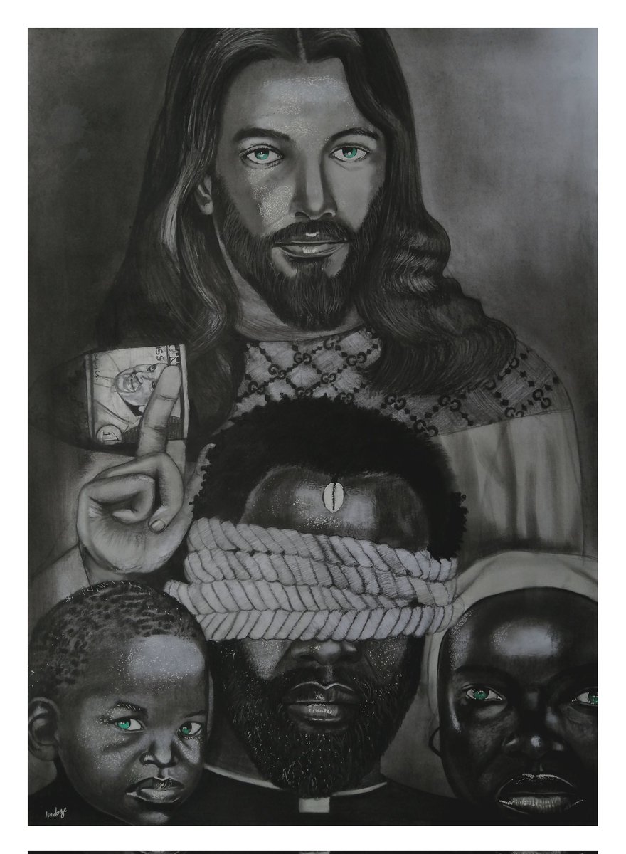 Isadozee's tweet photo. Titled: Uku Sonta.
Mediums: Charcoal on A1 Cartridge Paper.

#art
#god
#jesus
#love https://t.co/zsLmxJY0WG