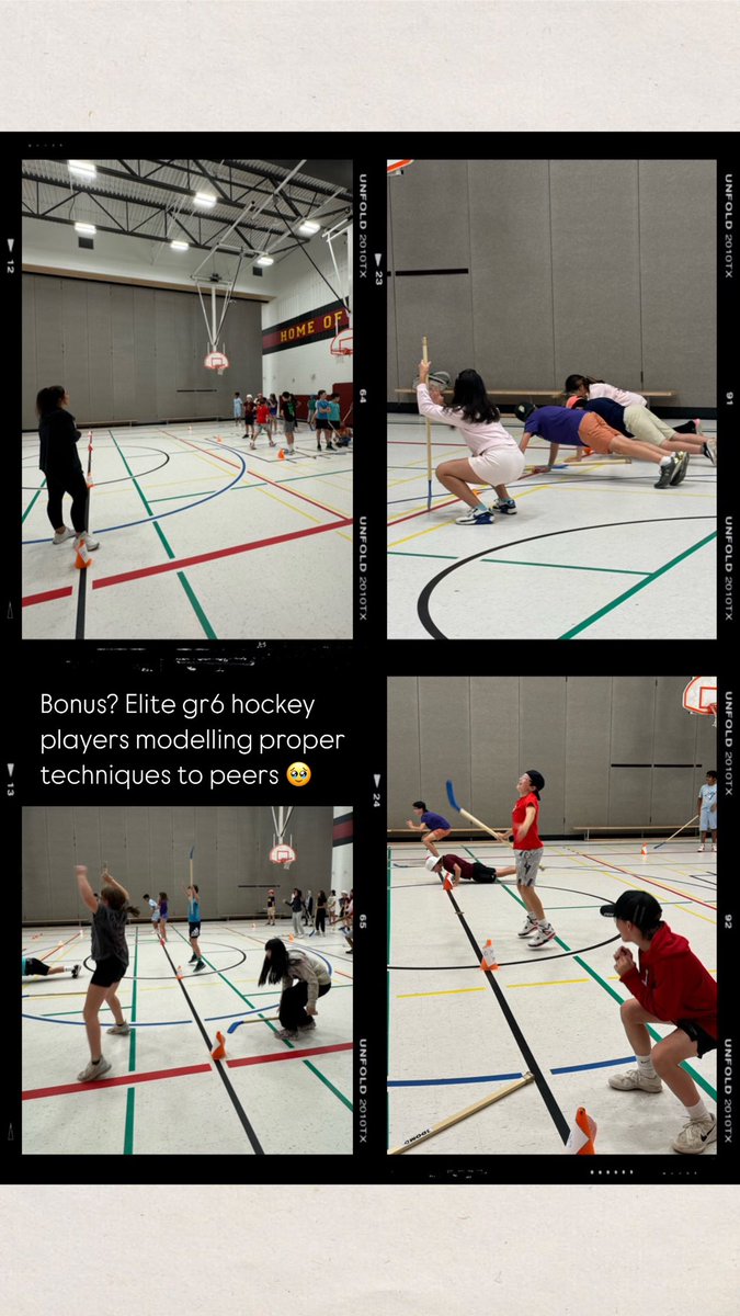 Our 2nd year Teacher Candidate Miss T putting our Grade 6s through a tough floor hockey workout! How lucky are we that she’s CURRENTLY on the Western Women’s Ice Hockey 🏒 team in her 6th year! <a href="/westernuEdu/">Western Education</a> <a href="/masonville_ps/">Masonville PS</a> <a href="/TVDSB/">Thames Valley DSB</a>