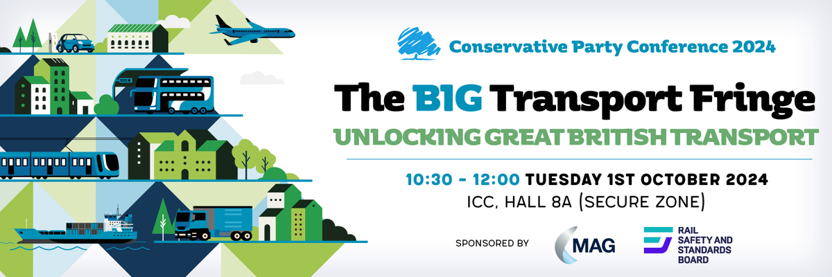 Inflect (@inflectpartners) on Twitter photo The BIG Transport Fringe is going to Conservative Party Conference!
Join us on Tuesday and hear from:
- Lord Moylan, Opposition Transport Spokesman <a href="/danielmgmoylan/">Lord Moylan</a>
- Andy Brown, <a href="/MAG_PressOffice/">MAG Airports</a>
- Hannah Kingsley, <a href="/RSSB_rail/">RSSB</a>
- Cllr Linda Taylor <a href="/LGACons/">LGA Conservatives</a> / <a href="/CornwallCouncil/">@cornwallcouncil</a> The BIG Transport Fringe is going to Conservative Party Conference!
Join us on Tuesday and hear from:
- Lord Moylan, Opposition Transport Spokesman <a href="/danielmgmoylan/">Lord Moylan</a>
- Andy Brown, <a href="/MAG_PressOffice/">MAG Airports</a>
- Hannah Kingsley, <a href="/RSSB_rail/">RSSB</a>
- Cllr Linda Taylor <a href="/LGACons/">LGA Conservatives</a> / <a href="/CornwallCouncil/">@cornwallcouncil</a>