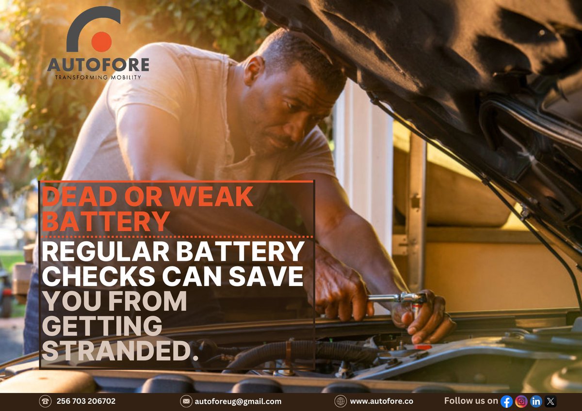opashepard7's tweet image. Battery problems? If your car won't start, check the battery terminals for corrosion and ensure they’re tight. A quick clean-up or a jump start can often do the trick! Regular battery checks can save you from getting stranded.
#CarCare #ExpertTip #AutoFore