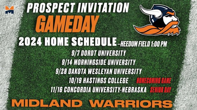 Thank you <a href="/MidlandU_FB/">Midland Football</a> for the game day invite!!