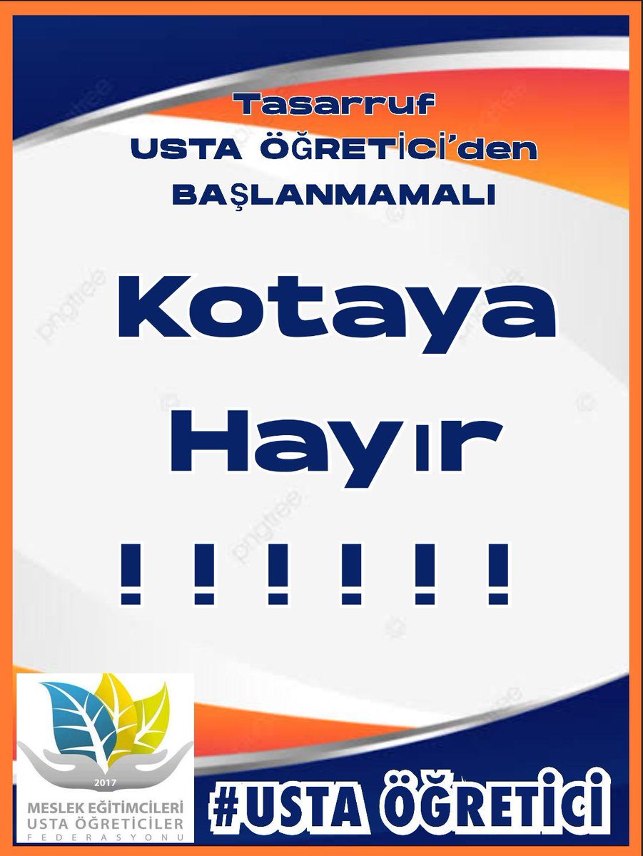 Sayın <a href="/Yusuf__Tekin/">Yusuf Tekin</a> Ustaöğreticiler her daim devletinin yanında pandemide,depremde yer almıştır. KOTA VE KISITLAMA yakışmadı.
<a href="/RTErdogan/">Recep Tayyip Erdoğan</a> 
<a href="/Yusuf__Tekin/">Yusuf Tekin</a> 
<a href="/mebhbogm/">MEB Hayat Boyu Öğrenme Genel Müdürlüğü</a> 
<a href="/cengizmete/">Cengiz Mete</a>
#HayatBoyuSınıftaKaldı 
USTA ÖĞRETİCİLER