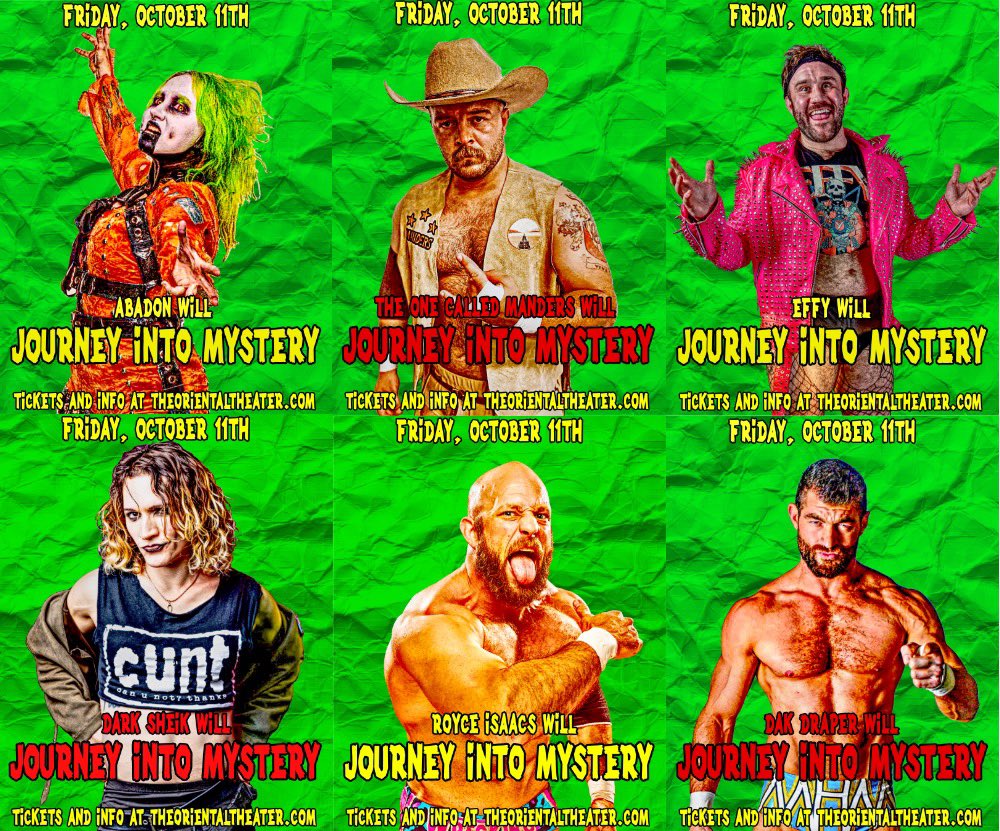 FRIDAY, OCTOBER 11TH! TWO WEEKS AWAY! Get your tickets today at theorientaltheater.com/event/436806