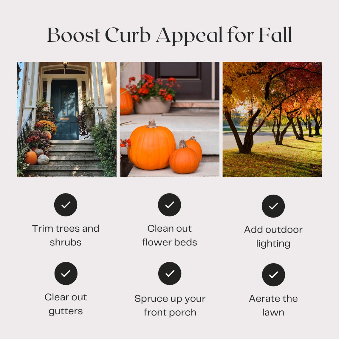 DaveSachko's tweet photo. Boosting your home's fall curb appeal? Think trimming, cleaning, lighting, and a welcoming front porch. Looking for a cozy autumn home? Reach out! 🍁

#fallvibes #curbappeal #homegoals #propertytips #outdoorliving https://t.co/J80ON1NKeA