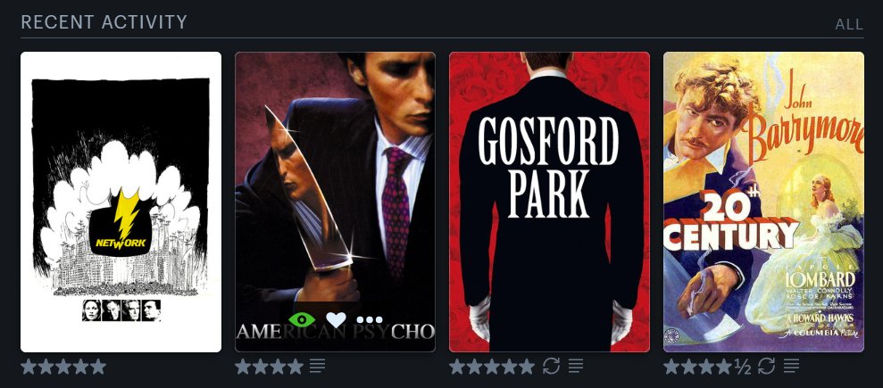chloelynnwriter's tweet photo. Reader, it was a very good week.

#LetterboxdFriday #LastFourWatched https://t.co/xlz7WSJpBu