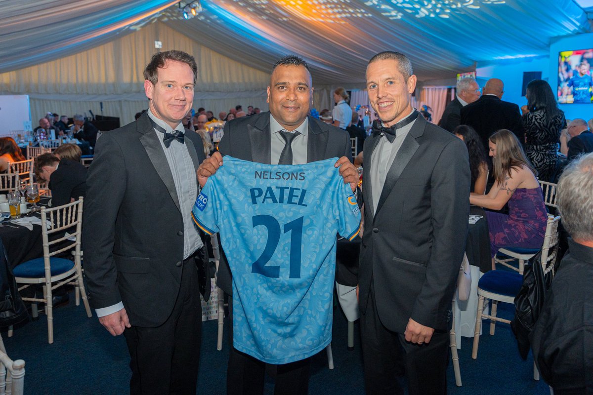 GreenhatchGroup's tweet photo. An unforgettable evening at the DCCC Player of the Year Gala Dinner 2024. Here is Sam and Stuart with Samit Patel, whom we're proud to sponsor! #DCCC #SamitPatel #Sponsorship #GalaDinner https://t.co/LLFDmQqvF5