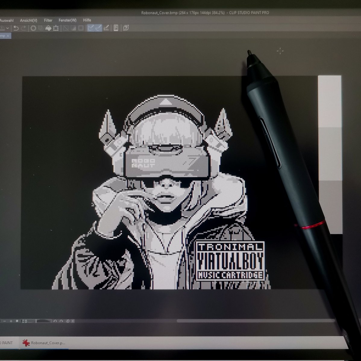 yogi_tronimal's tweet image. 3 more days.
kickstarter.com/projects/troni…
Working on some special, pixelated artwork for HF32 flashcart owners.
Tronimal - Robonaut,
Nintendo Virtual Boy music album on Cartridge and CD.
#nintendo #virtualboy #gameboy #任天堂 #バーチャルボーイ #レトロゲーム