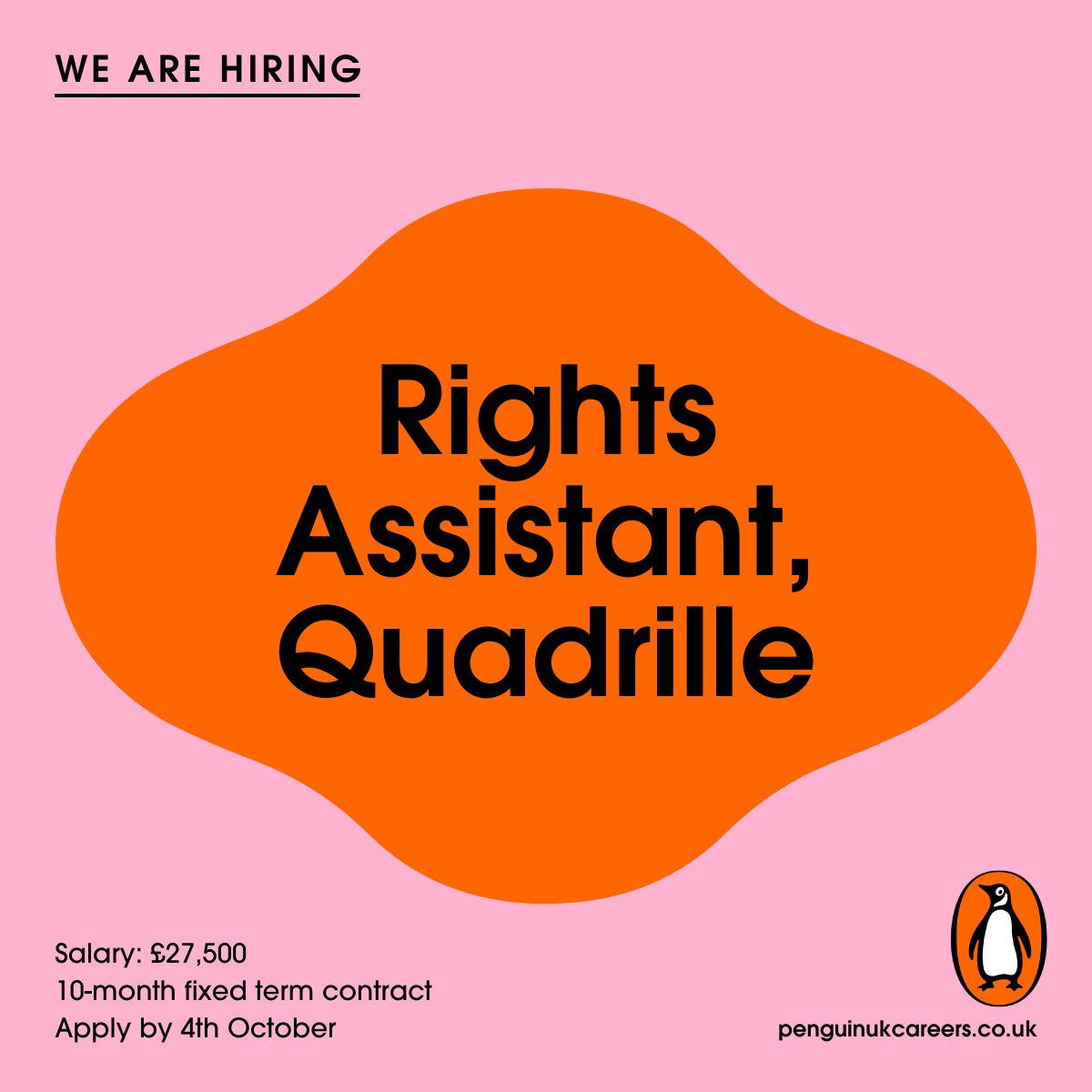 Do you enjoy working in a busy environment and being a team player? Are you a proactive individual with excellent organisation skills? We are seeking a Rights Assistant to join the team selling translation rights for Quadrille books to publishers around the world, on a Fixed Term