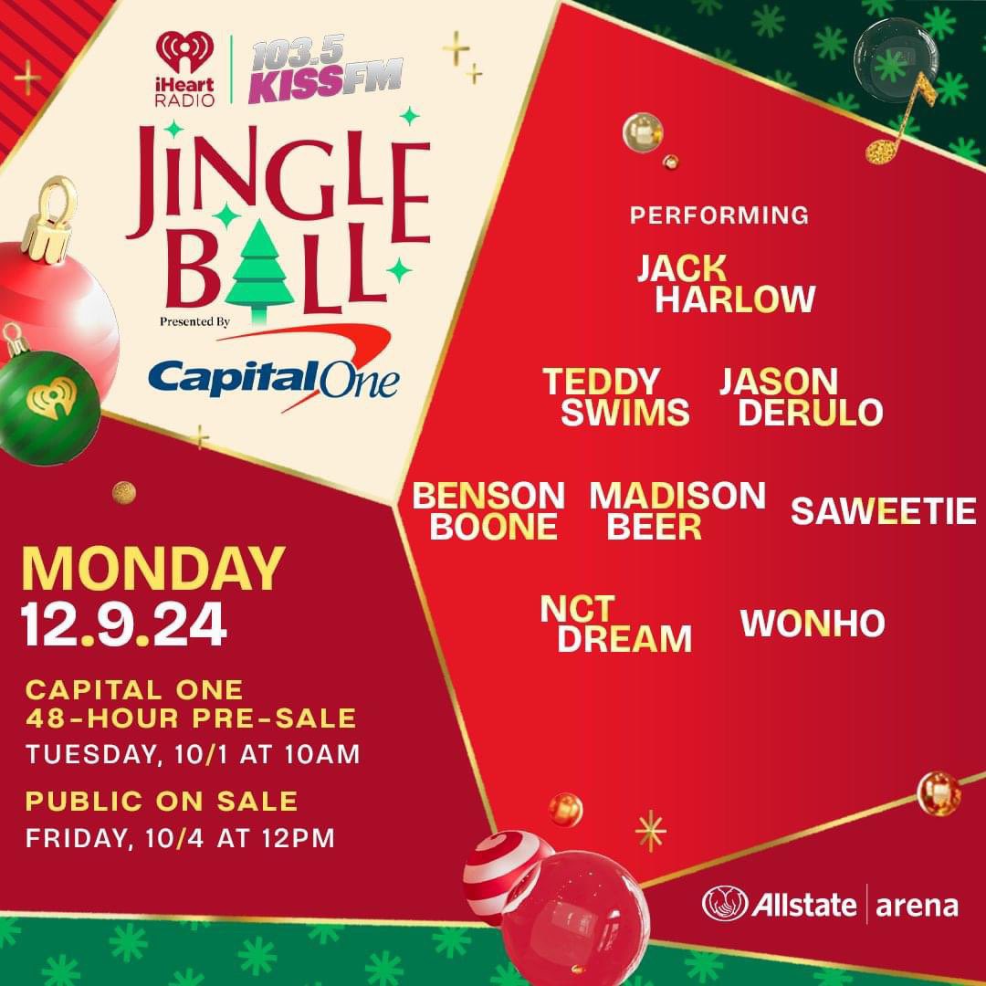 official__wonho's tweet photo. WONHO is coming to iHeart Radio Jingle Ball! 

Chicago
📍Allstate Arena
🗓️ December 9, 2024

#원호 #WONHO #iHeartJingleBall
@iHeartRadio @IHRJingleBall https://t.co/UTtjRNepOm