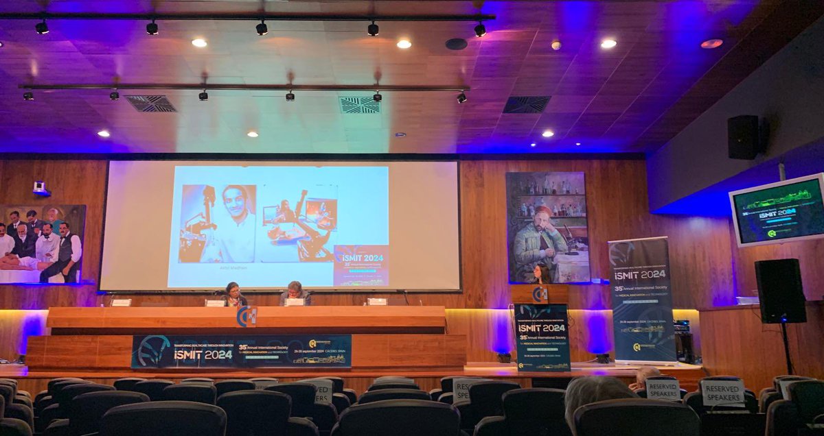 m_garciasanz's tweet photo. Nuestra compañera @MartaMolinaBrav ha participado hoy en el 35 congreso de la Sociedad Internacional para la Innovación y Tecnología Médica, celebrado en #Cáceres en @ccmijesususon. 

#Urologia #LeonEsp https://t.co/KHaFHdEZ55