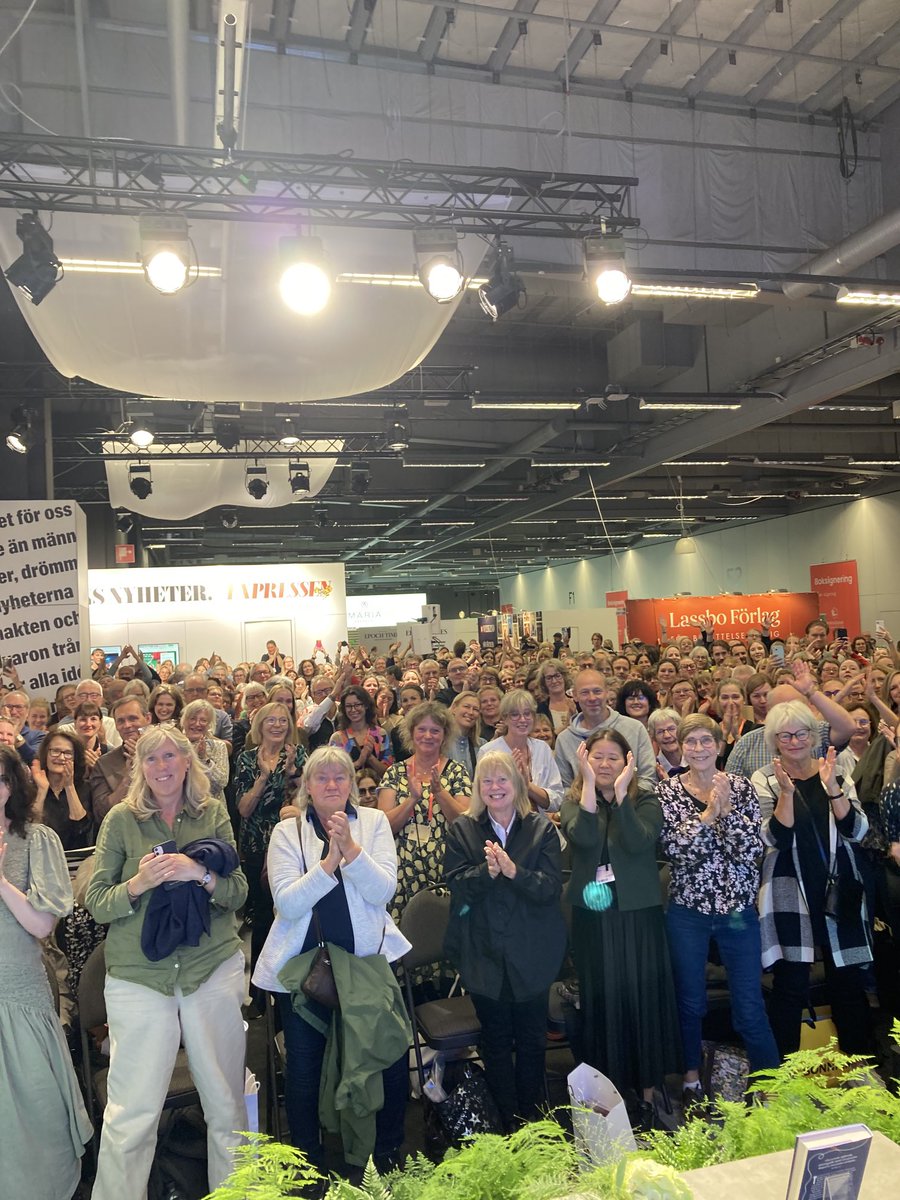 JoyceCarolOates's tweet photo. Very touching audience for my interview at the Gothenburg Book Fair https://t.co/pvwBN7ltHb