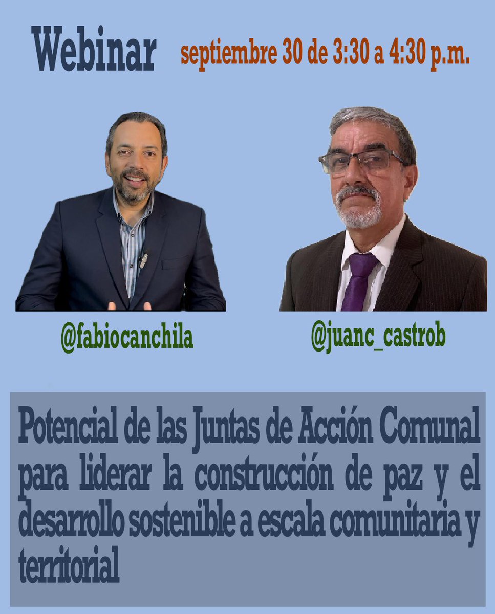 fabiocanchila's tweet photo. Resaltaremos la importancia de pensar y actuar coherentemente por la paz y el desarrollo sostenible.

Es el momento de impulsar un tejido social, comunitario, empresarial e institucional fuerte en los territorios. 

#paz #desarrollo #fabiocanchila #ODS 

https://t.co/mKMQg5mlPg https://t.co/yT4OAUQAH0
