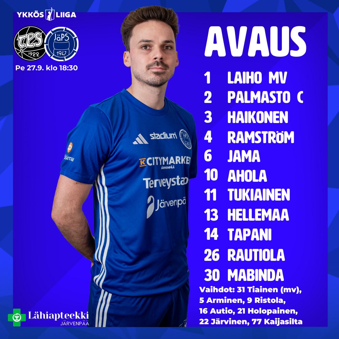 JapsEdustus's tweet image. Päivän avaus! 🤩💙 #ykkösliiga #jäpsedustus