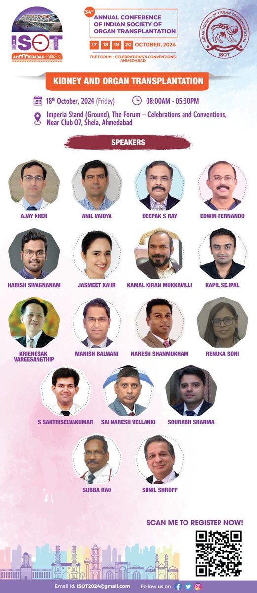 vivek kute (@drvivekkute) on Twitter photo #ISOT2024 . "Get ready for knowledge galore! ISOT 2024 Ahmedabad presents esteemed faculty <a href="/IndiaSoTx/">Indian society Organ Transplantation</a> <a href="/ISOT24ahmedabad/">ISOT2024 AHMEDABAD</a> <a href="/balwani__manish/">Manish Balwani</a> <a href="/ajaynephro/">Ajay Kher</a> <a href="/sakthinephro/">Sakthi</a> <a href="/AmolBhawane/">Amol Bhawane</a> <a href="/Amit_Nephro/">Amit Pasari</a> <a href="/iamnephrologist/">Sourabh Sharma</a> #ISOT2024 . "Get ready for knowledge galore! ISOT 2024 Ahmedabad presents esteemed faculty <a href="/IndiaSoTx/">Indian society Organ Transplantation</a> <a href="/ISOT24ahmedabad/">ISOT2024 AHMEDABAD</a> <a href="/balwani__manish/">Manish Balwani</a> <a href="/ajaynephro/">Ajay Kher</a> <a href="/sakthinephro/">Sakthi</a> <a href="/AmolBhawane/">Amol Bhawane</a> <a href="/Amit_Nephro/">Amit Pasari</a> <a href="/iamnephrologist/">Sourabh Sharma</a>