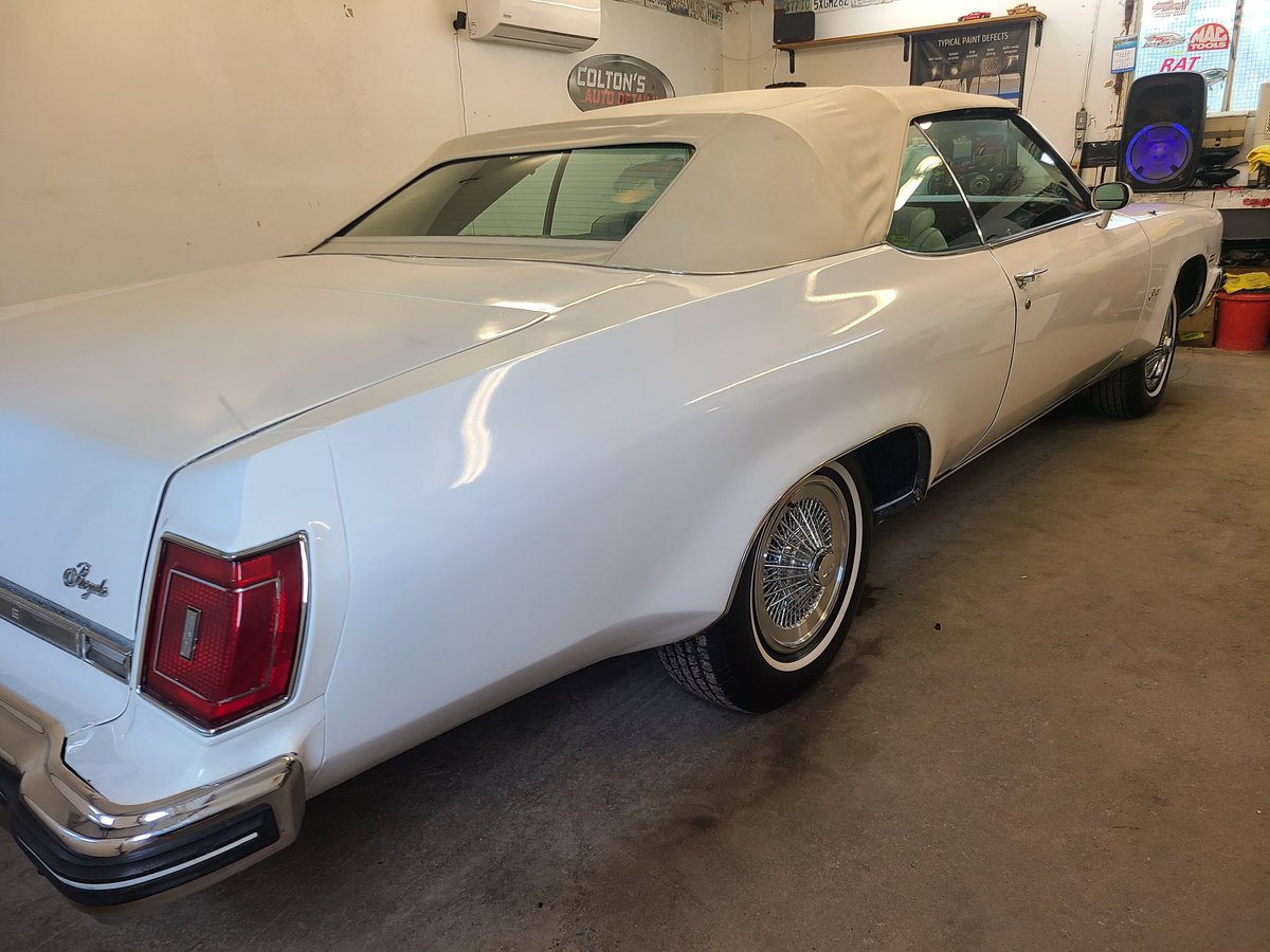 Colton045's tweet image. 🍁77 Oldsmobile Delta 88 in for a 2 stage buffing and polishing and 2 year 9H ceramic coating, with 9H window ceramic to get ready for storage!🍂 #oldsmobile #delta88 #classic #clean #white #ceramic #ceramiccoating #ceramicspecialist #saintjohn #saintawesome #discoversaintjohn