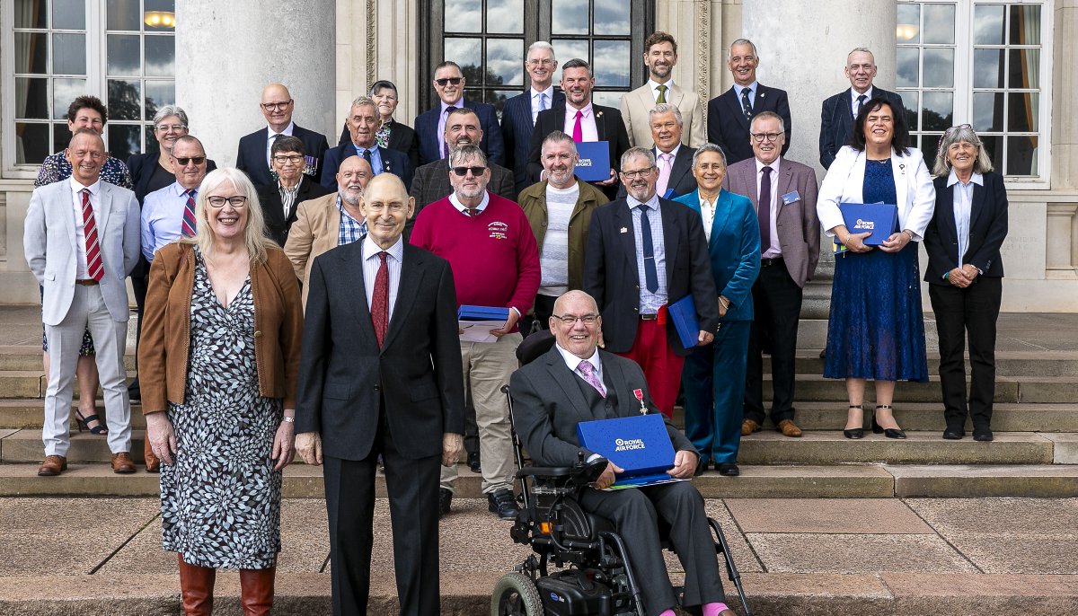 In #NationalInclusionWeek, we remember the historical injustice that banned LGBT personnel in the Armed Forces. RAF Veterans, whose careers were ended by the ban, received their symbolic Etherton Ribbons from Lord Etherton at the RAF Inclusion Conference at RAF Cranwell.