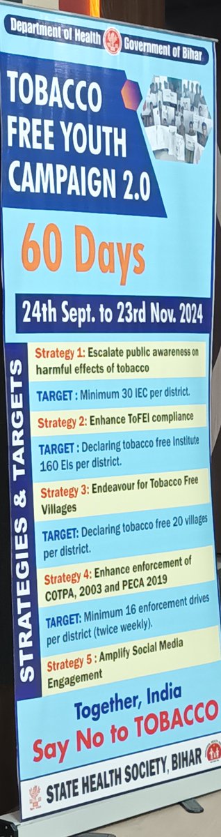 Amit Yadav, PhD 🇮🇳 (@ayadav24) on Twitter photo Esteemed Shri <a href="/mangalpandeybjp/">Mangal Pandey</a> Ji showing exemplary leadership and commitment in advancing tobacco control efforts in Bihar, a true "Tobacco Control Champion" launching the #TFYC2 in Bihar with the grand vision of Tambaku Mukt Bihar🙏 <a href="/MoHFW_INDIA/">Ministry of Health</a> <a href="/JPNadda/">Jagat Prakash Nadda</a> #abseband <a href="/TweetofSEEDS/">SEEDS India</a> Esteemed Shri <a href="/mangalpandeybjp/">Mangal Pandey</a> Ji showing exemplary leadership and commitment in advancing tobacco control efforts in Bihar, a true "Tobacco Control Champion" launching the #TFYC2 in Bihar with the grand vision of Tambaku Mukt Bihar🙏 <a href="/MoHFW_INDIA/">Ministry of Health</a> <a href="/JPNadda/">Jagat Prakash Nadda</a> #abseband <a href="/TweetofSEEDS/">SEEDS India</a>