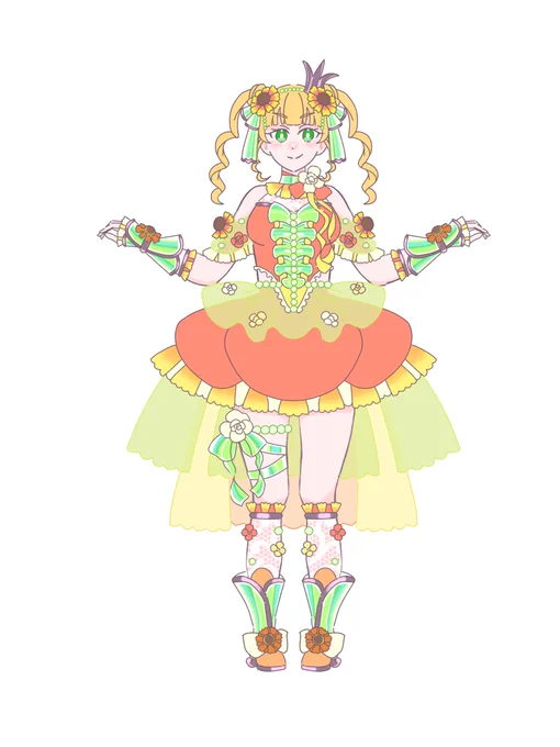 【オリジナル衣装】 テーマは誕生花×オーロラ素材 9月28日の誕生花の『ベゴニア』と『ヘレニウム』をモチーフに衣装デザインを制作しました 沢山の愛を込めてデザインしたので細部まで見てください! #平安名すみれ生誕祭2024 #平安名すみれ誕生祭2024