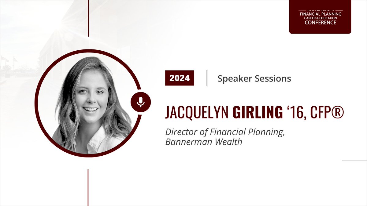 Financial planning 🤝 passion for travel

Jacquelyn Girling ‘16, Aggie Planner and Director of Financial Planning at Bannerman Wealth, once convinced her boss to let her do 150 plans from Europe.

Want to hear the rest of the story?

Join us on Oct. 3 at 3:54 PM!👏

#tamuFPC24