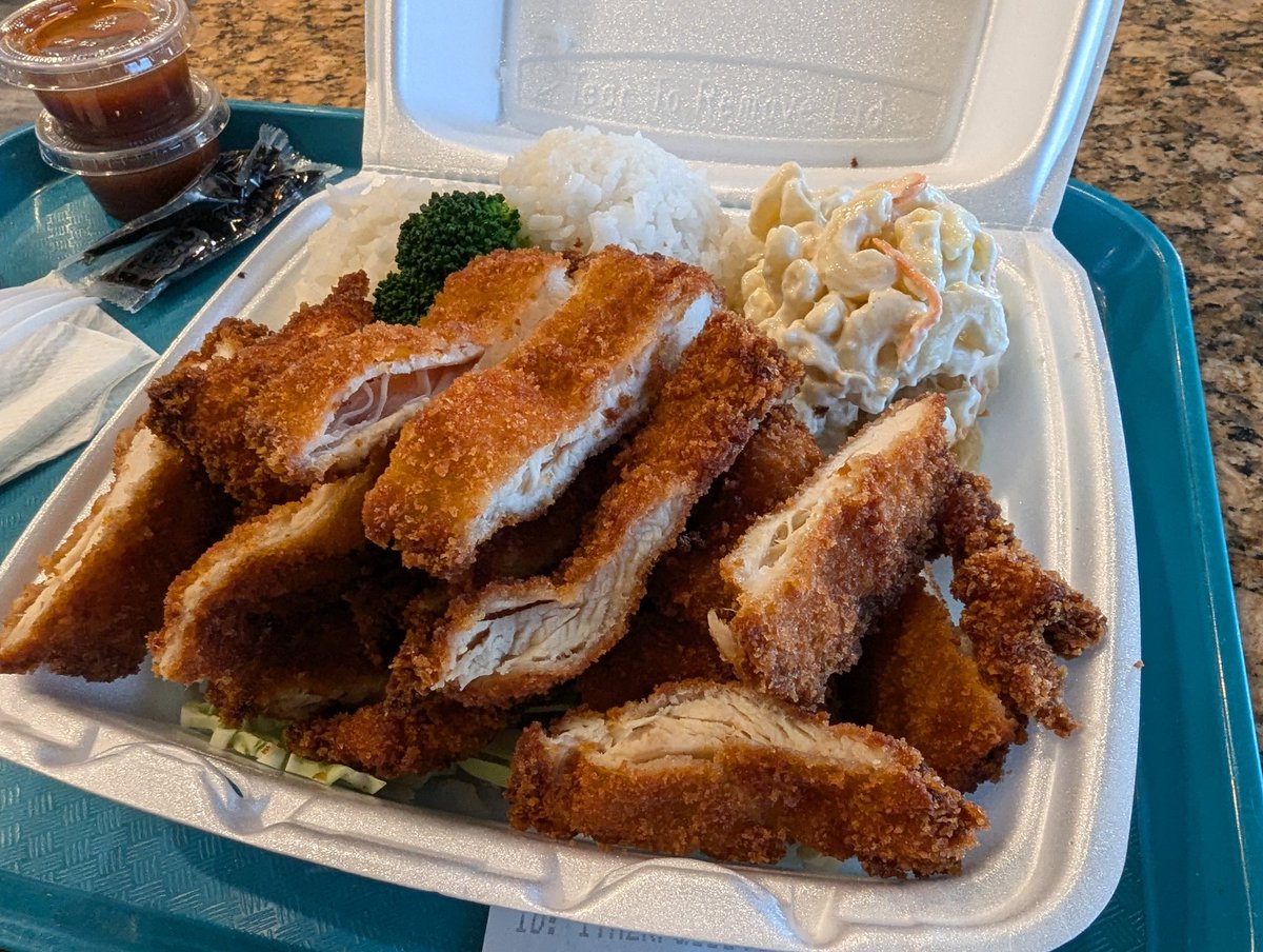 How about Hawaiian BBQ take out?