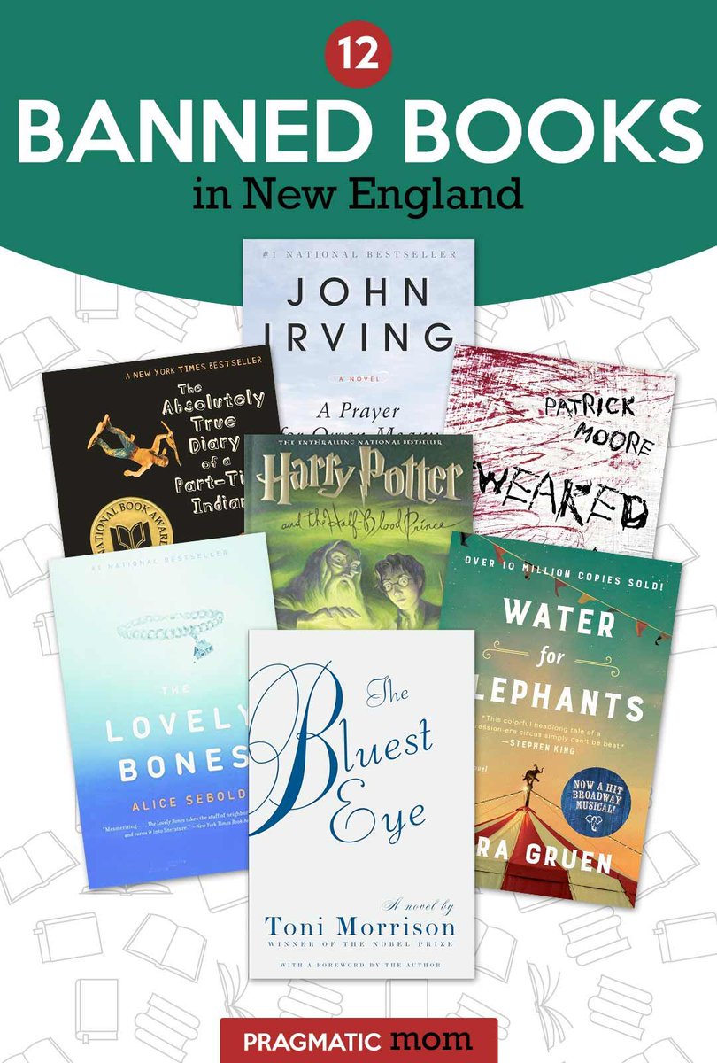 pragmaticmom's tweet photo. 12 Banned Books in New England #fREADomToRead https://t.co/ViDwRsBTNQ via @pragmaticmom #ReadYourWorld #BannedBooksWeek #BannedBooks #KidLit https://t.co/qoYo6j3OdY