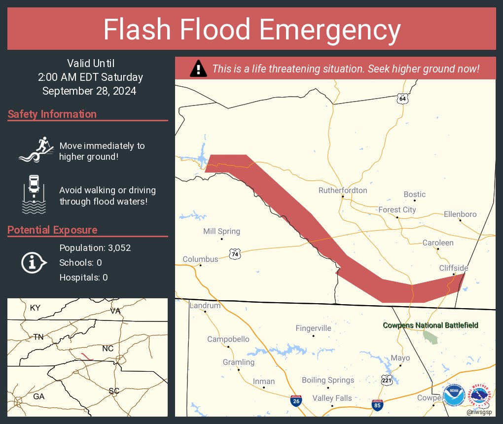 NWS GSP tweet media