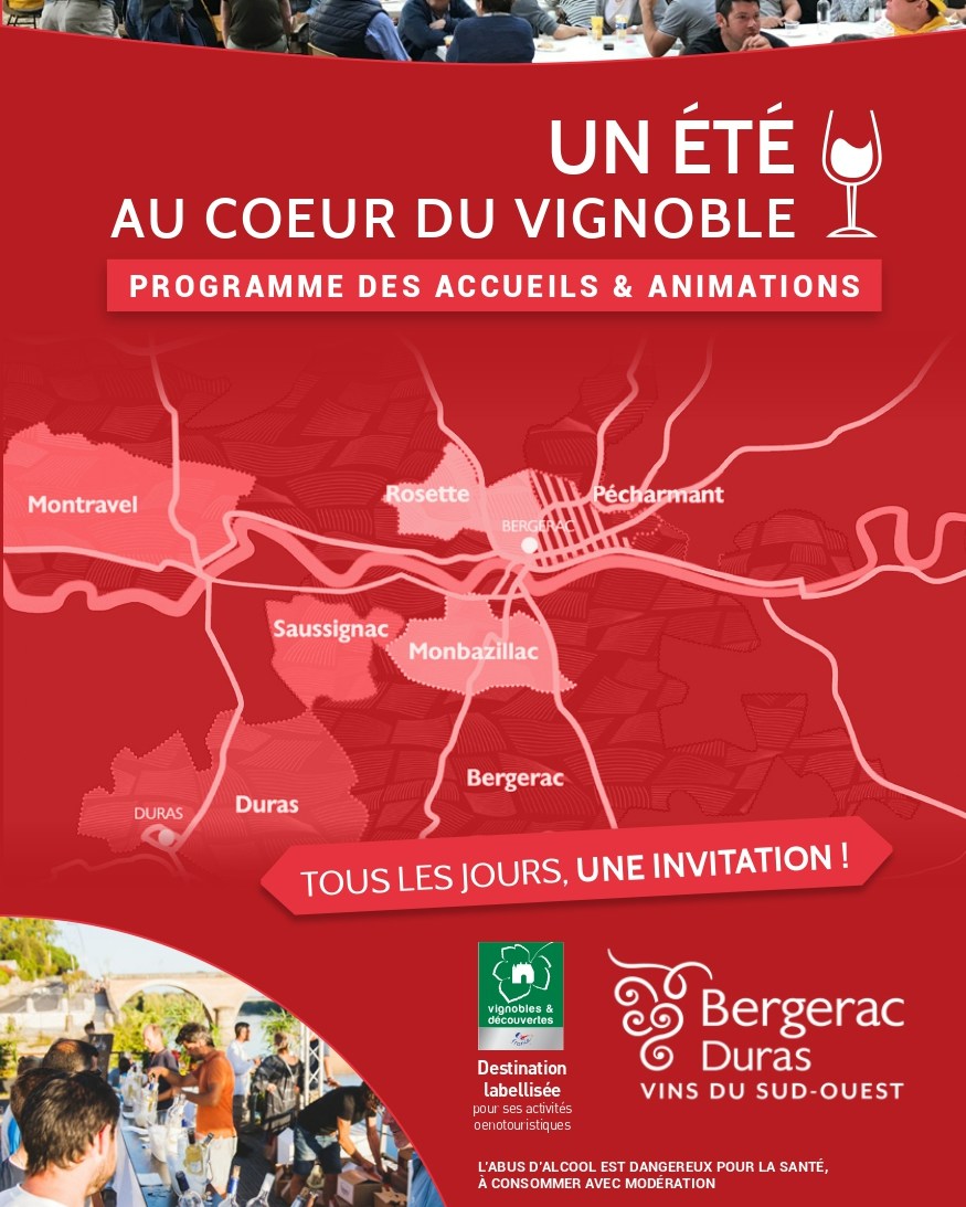 🍇Nos vignerons vous accueillent pour vous faire découvrir leurs domaines et leurs vins. 
👉Visites, concerts, marchés gourmands, escape game...ils vous proposent chaque jour une animation, demandez l'agenda dans les Offices de Tourisme !
💡guide à feuilleter ici