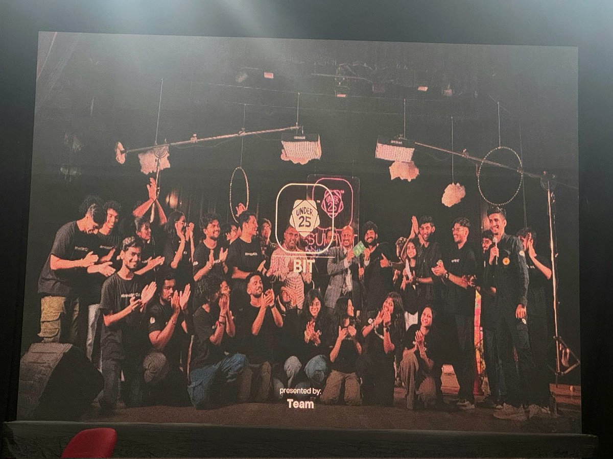 sidhxrt's tweet photo. from the stage to the recap!
#Under25BIT https://t.co/0cwPn0IbNy