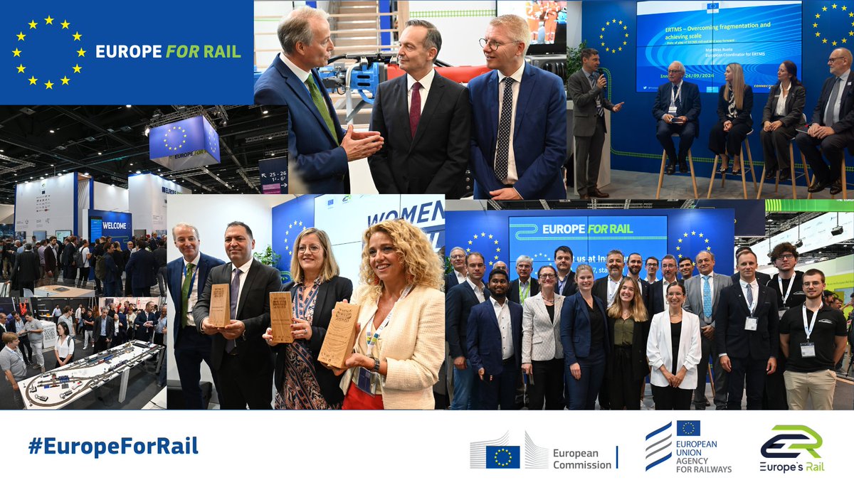 And that’s a wrap on #Innotrans2024!

Thank you for passing by our EU stand, for joining our events &amp; sharing your insights!

Keep following along to stay tuned on what #EUTransport has in store for #rail! 🇪🇺💚🚄

#EuropeForRail