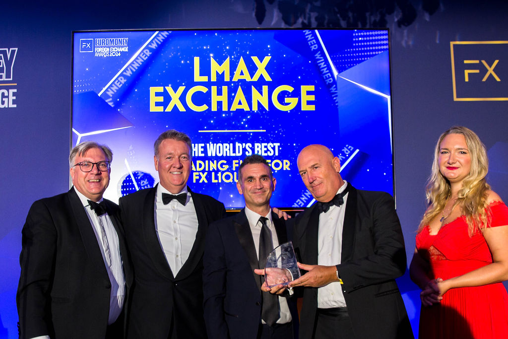 LMAX's tweet photo. Huge congratulations to our LMAX Exchange team for winning “The World’s Best Trading Firm for FX Liquidity” at the @euromoney #ForeignExchangeAwards2024 last night! 

A real testament to the team's ongoing commitment to our clients. Read more here: https://t.co/RMtz1QAB0U https://t.co/5dudGVPsRg