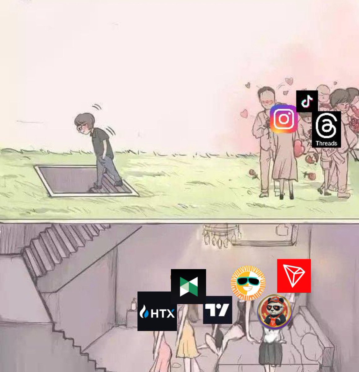 sunPandaFi's tweet photo. Which world will you choose? 🚀

We chose @sunpumpmeme and @trondao 

#SUN #TRON https://t.co/mqgamL1nHL
