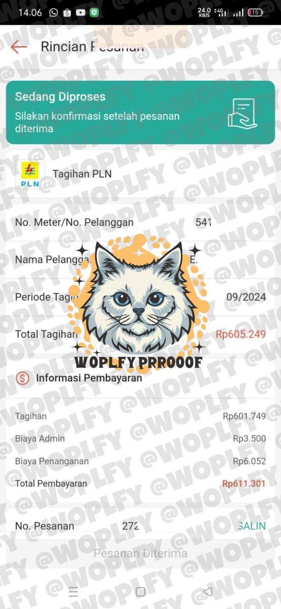 284. testun gestun tagihan via spaylater 605k