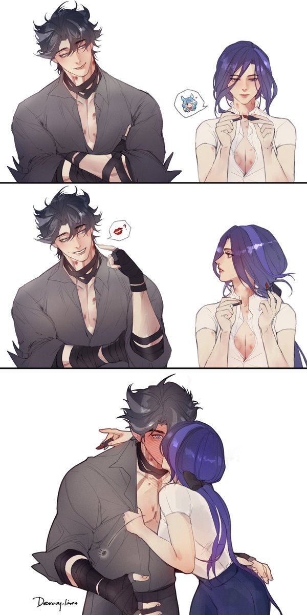 testing sigewinne's gift ft. smooth clorinde🤭

#Wriorinde #wriorindeweek (late) #Wriothesley #clorinde