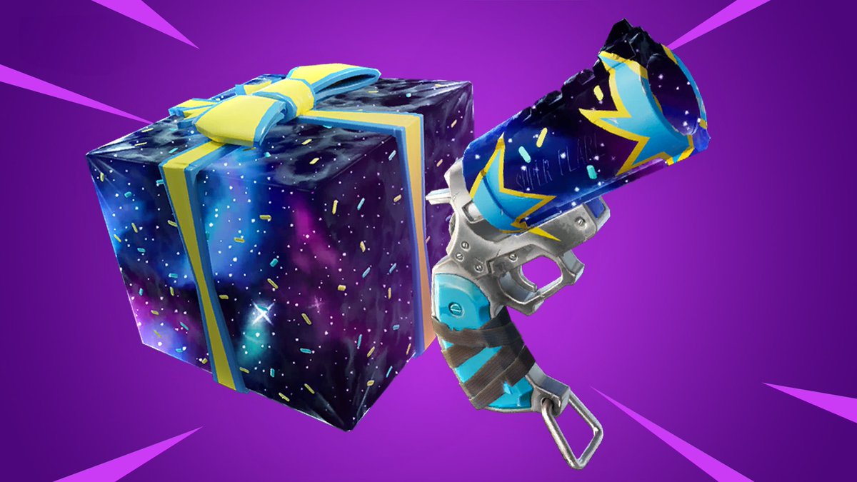 JodoxOfficiel's tweet photo. NEW FORTNITE BIRTHDAY UPDATE OUT NOW 🔥

• RANKED RELOAD, Duos &amp; Squads
• FREE Ranked Skin, earned with 50 lvls until Nov 11th
• ADDED: Presents, Cakes, Flare Gun &amp; Birthday Bus
• FREE Birthday Cosmetics VIA Quests
• NEW Balloons Medallion found in Presents https://t.co/VRvon1KKra