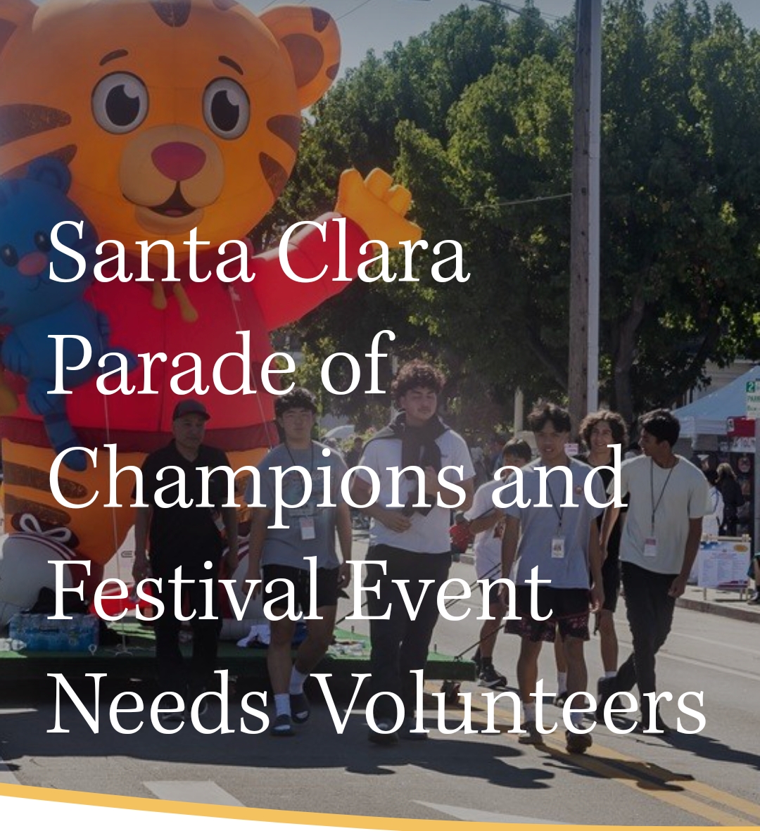Volunteer opportunity! 

Does your high schooler need volunteer hours and want to do something fun at the same time? 

Get more information at scparadeofchampions.org/volunteer