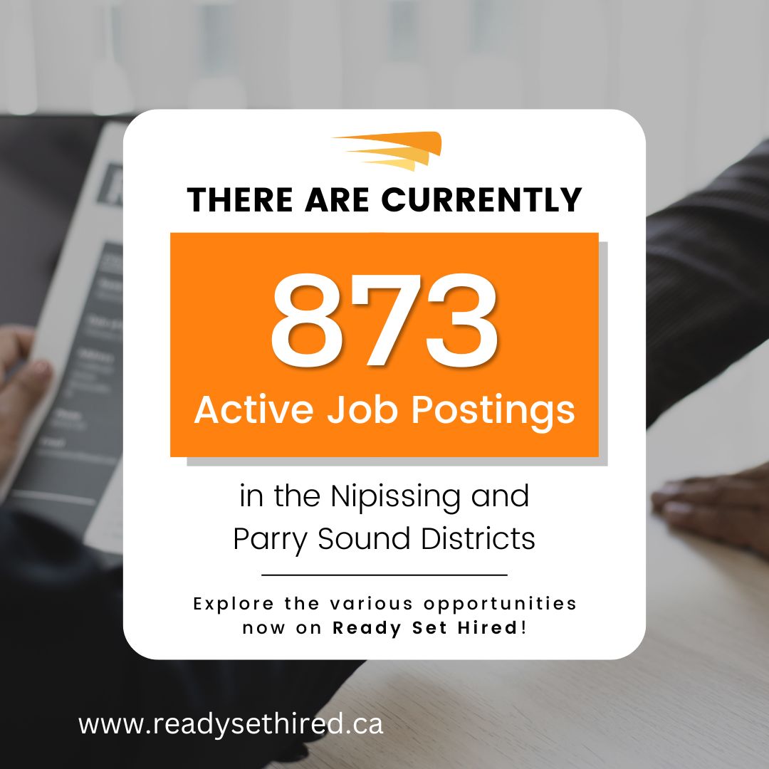 labmargroup's tweet photo. Check out https://t.co/wqph5FdJPG - There are 873 jobs to be filled in the Nipissing/Perry Sound District #northernjobs, #jobposting,#hiringnow, #labourmarket, #nipissing, #perrysound, #gethired https://t.co/vOR04Gvp3s