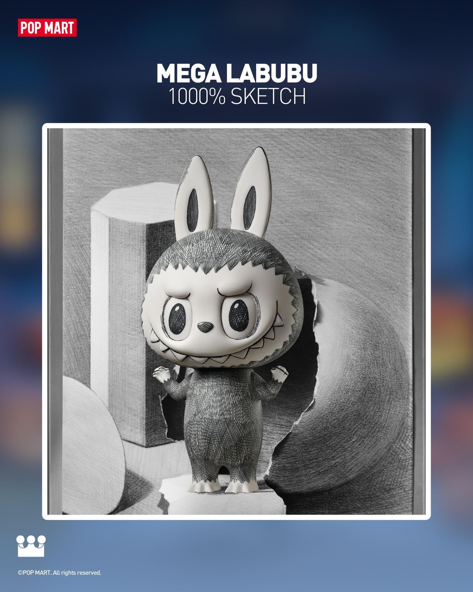 翌日発送】 LABUBU 1000% sketch フィギュア