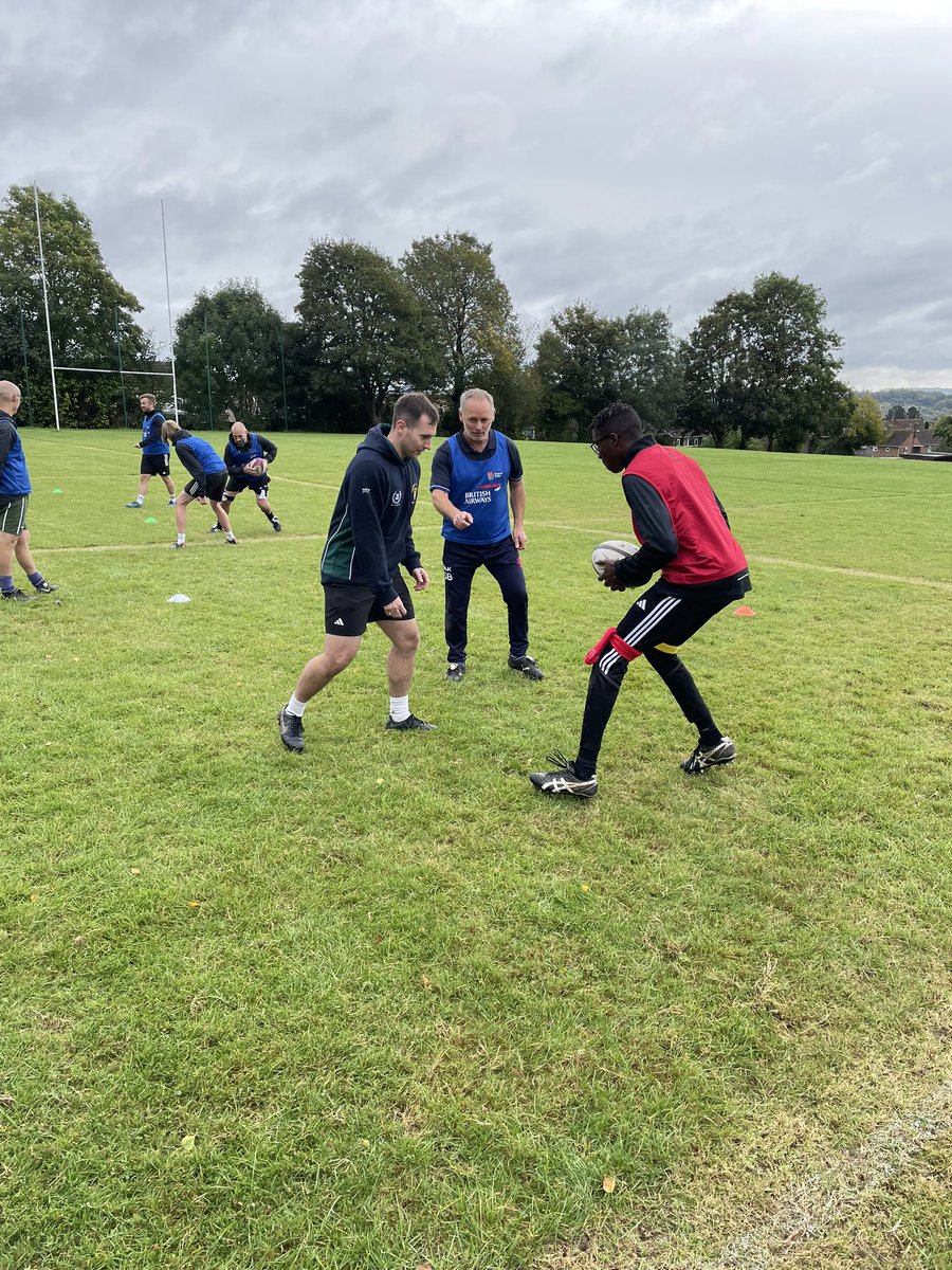 rfuswestgamedev's tweet photo. Great day of learning and some serious skills on display for 16 Teachers completing the @EnglandRugby Secondary Schools Course @BucklersMead Academy #RugbySafe #Activate #GameZone #SkillZone #CrouchBindGrow https://t.co/o7BMrGaURh