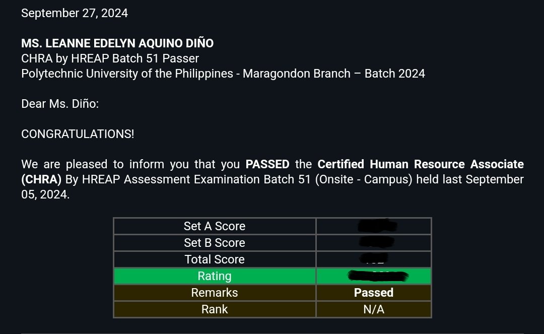 liyanoopps's tweet photo. Got my 1st name extension🥺✨️
Leanne Edelyn A. Diño, CHRA. https://t.co/GtN8FTTG2k