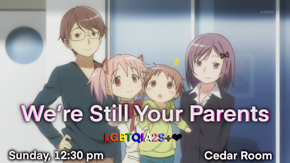 skeletoncrewcon's tweet image. The sequel to our previous panel: We’re Your Parents Now, this panel will continue the conversation about what it means to be a part of the queer community within anime/manga/gaming fandom.

We’re Still Your Parents

Sunday, 12:30pm
Cedar Room