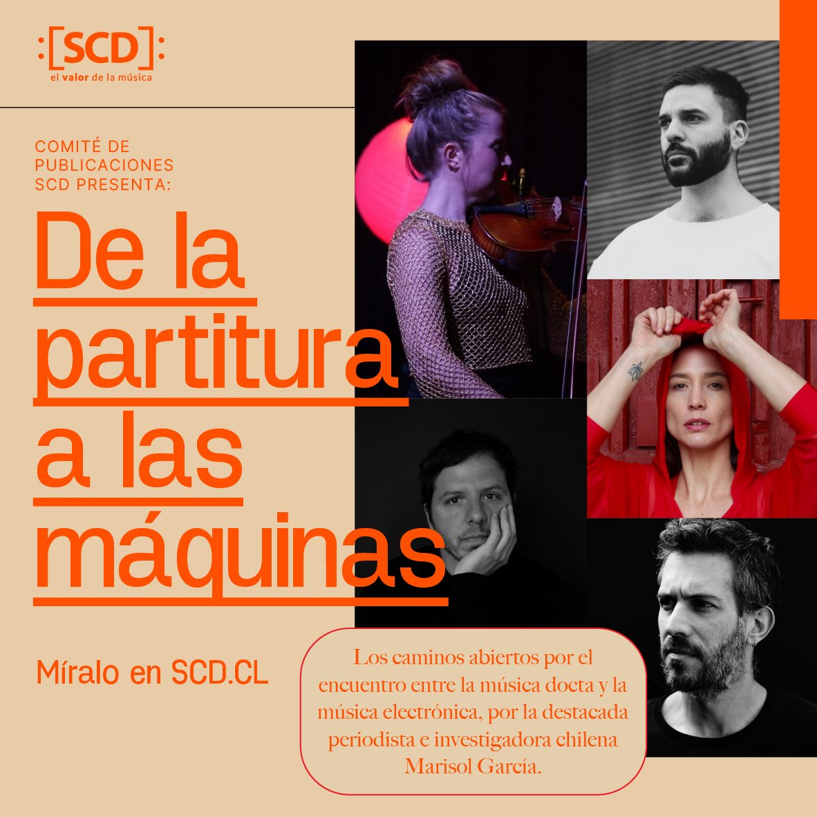 Isidora O’Ryan, Juan P. Abalo, Sebastián Vergara, Valentina Maza y Andrés Abarzúa han encontrado en la electrónica una nueva forma de expresión desde la academiay el repertorio docto.

Lee el reportaje de la periodista Marisol García aquí 👉 bit.ly/3THzYmQ